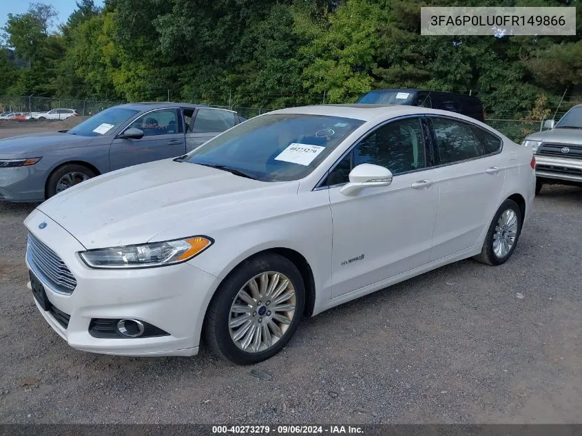 2015 Ford Fusion Hybrid Se VIN: 3FA6P0LU0FR149866 Lot: 40273279