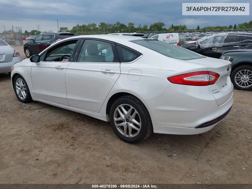 3FA6P0H72FR275942 2015 Ford Fusion Se