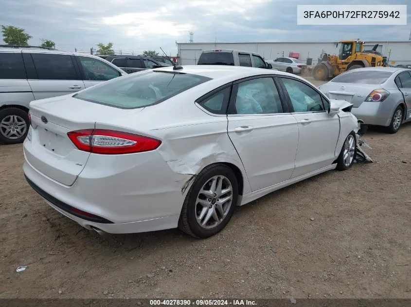 3FA6P0H72FR275942 2015 Ford Fusion Se