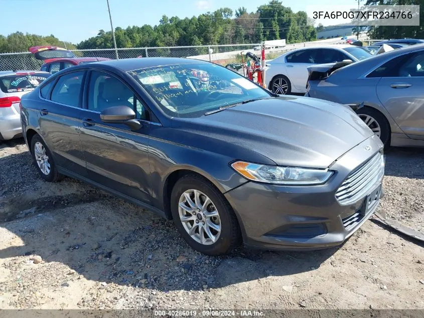 2015 Ford Fusion S VIN: 3FA6P0G7XFR234766 Lot: 40286019