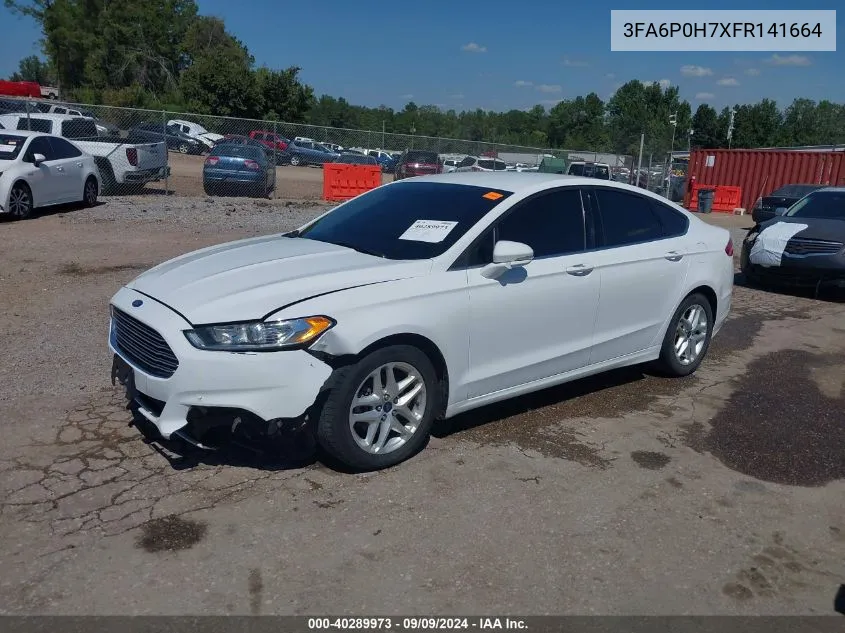 3FA6P0H7XFR141664 2015 Ford Fusion Se