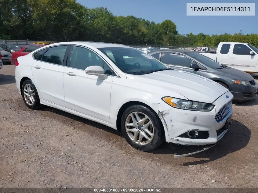 1FA6P0HD6F5114311 2015 Ford Fusion Se