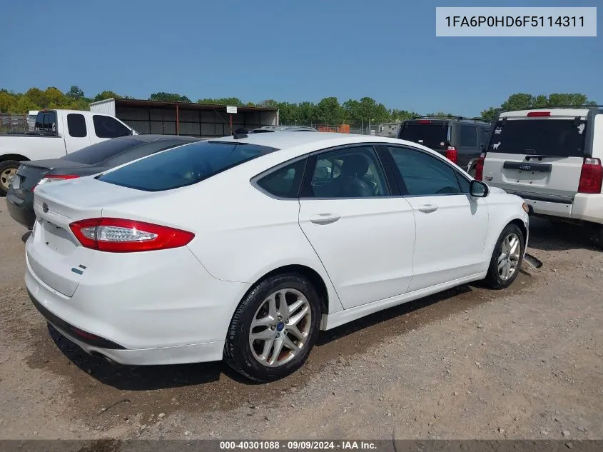 1FA6P0HD6F5114311 2015 Ford Fusion Se