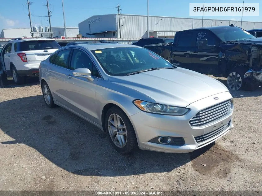 2015 Ford Fusion Se VIN: 3FA6P0HD6FR161979 Lot: 40301091