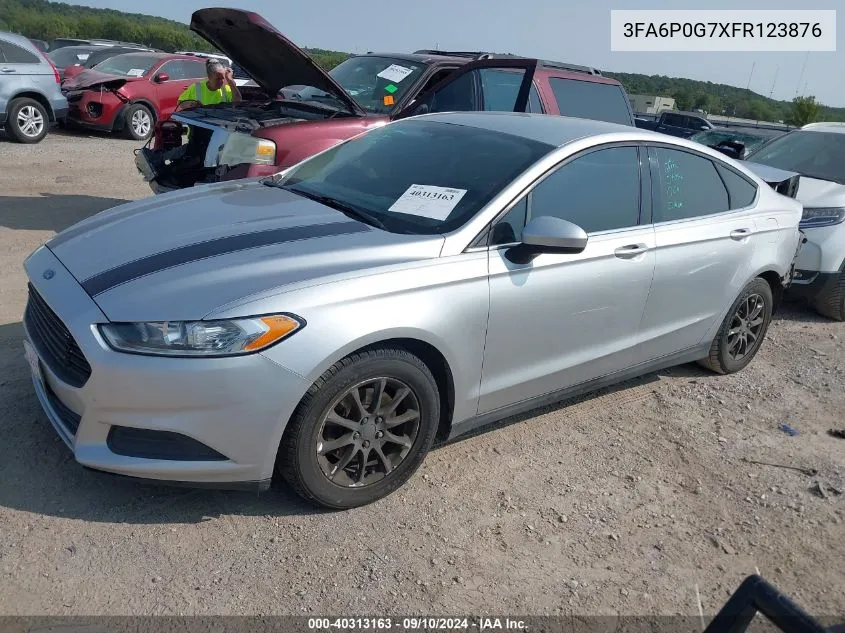 3FA6P0G7XFR123876 2015 Ford Fusion S