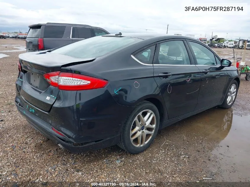 3FA6P0H75FR287194 2015 Ford Fusion Se