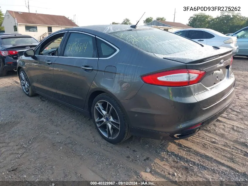 3FA6P0D93FR275262 2015 Ford Fusion Titanium