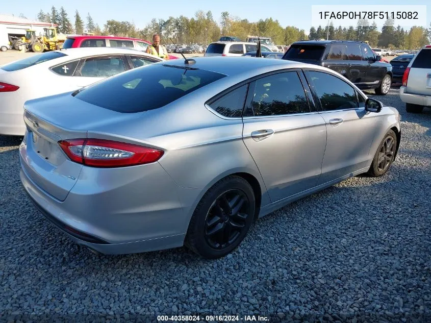 1FA6P0H78F5115082 2015 Ford Fusion Se