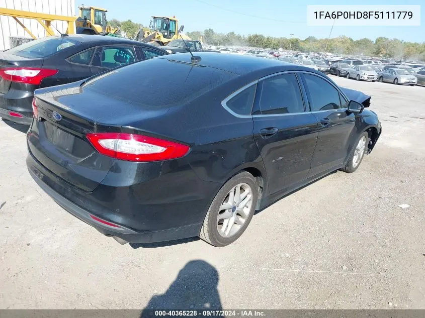 2015 Ford Fusion Se VIN: 1FA6P0HD8F5111779 Lot: 40365228