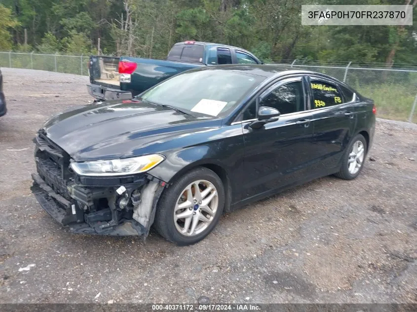 2015 Ford Fusion Se VIN: 3FA6P0H70FR237870 Lot: 40371172