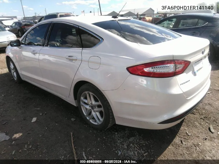 3FA6P0HD1FR141140 2015 Ford Fusion Se