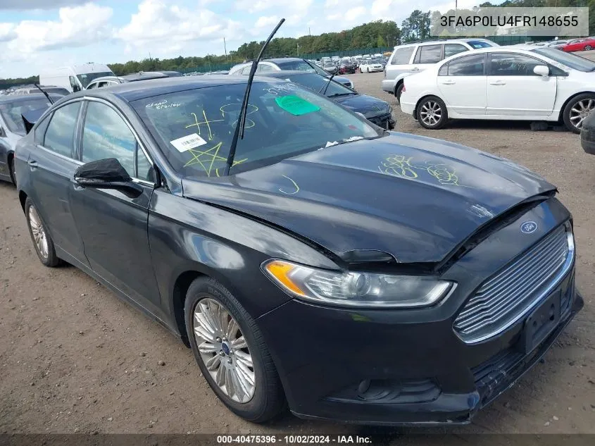 2015 Ford Fusion Hybrid Se VIN: 3FA6P0LU4FR148655 Lot: 40475396