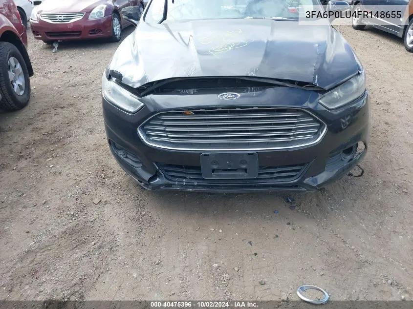 2015 Ford Fusion Hybrid Se VIN: 3FA6P0LU4FR148655 Lot: 40475396