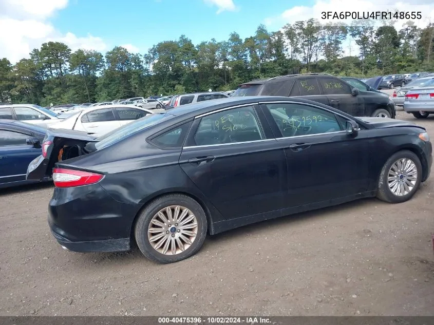 3FA6P0LU4FR148655 2015 Ford Fusion Hybrid Se