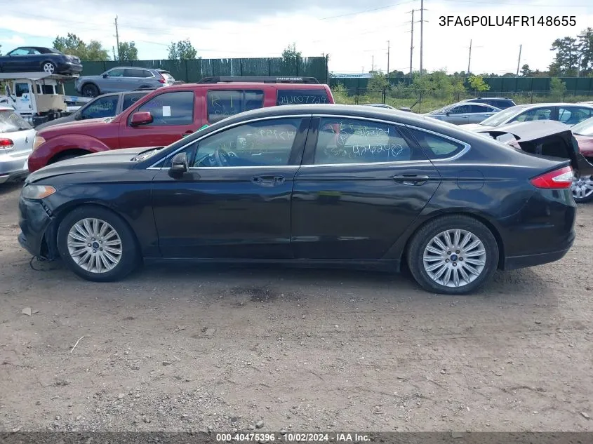 3FA6P0LU4FR148655 2015 Ford Fusion Hybrid Se