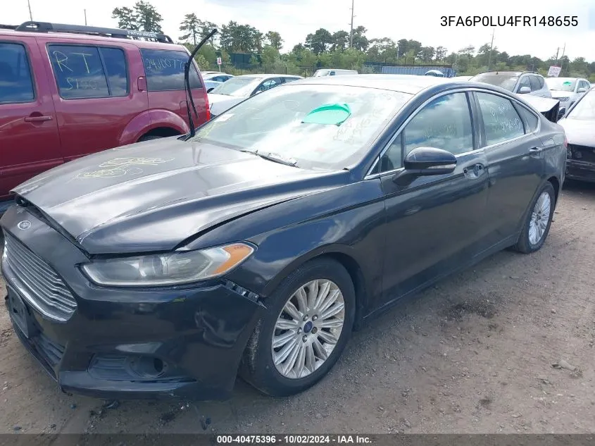 3FA6P0LU4FR148655 2015 Ford Fusion Hybrid Se