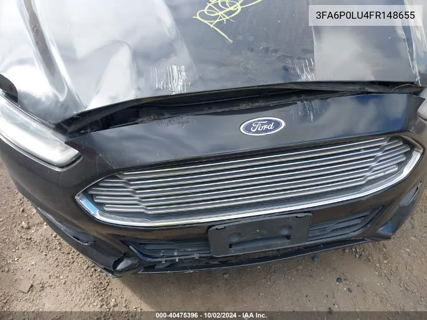 3FA6P0LU4FR148655 2015 Ford Fusion Hybrid Se