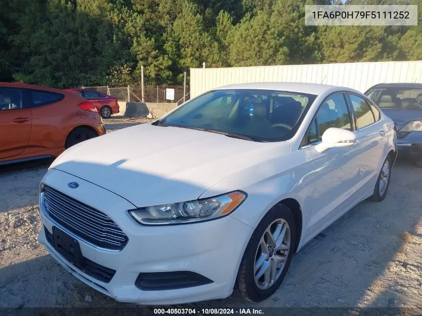 2015 Ford Fusion Se VIN: 1FA6P0H79F5111252 Lot: 40503704