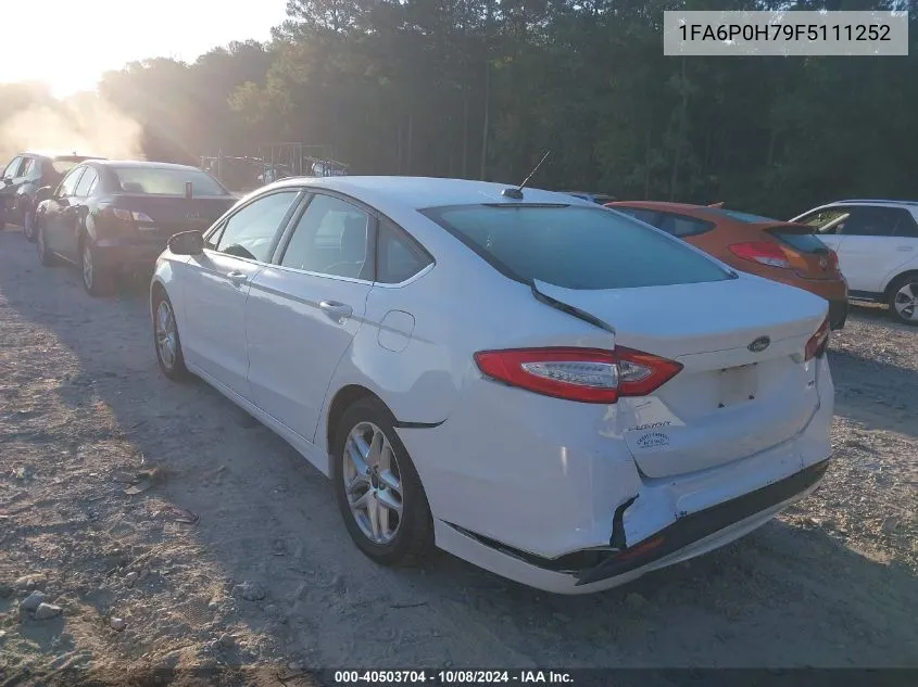 1FA6P0H79F5111252 2015 Ford Fusion Se