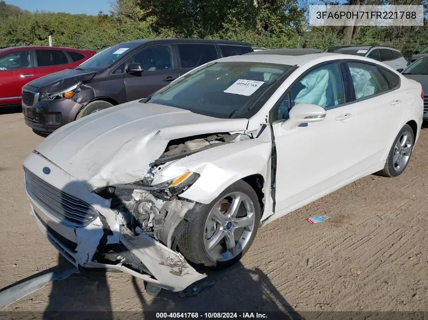 3FA6P0H71FR221788 2015 Ford Fusion Se