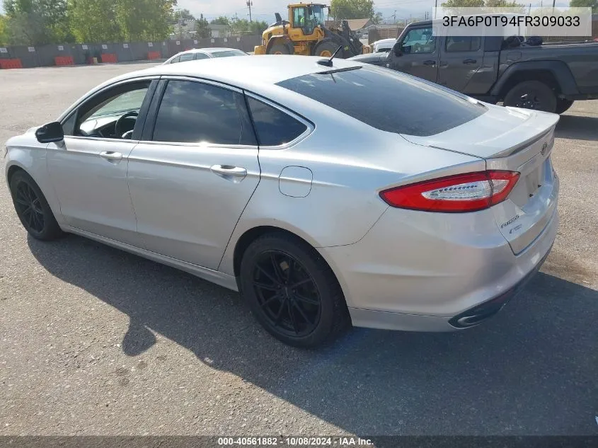 3FA6P0T94FR309033 2015 Ford Fusion Se