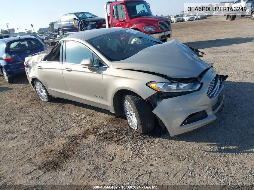 3FA6P0LU2FR163249 2015 Ford Fusion Hybrid Se