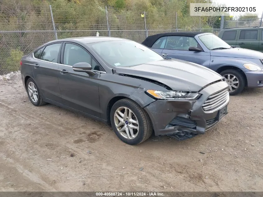 3FA6P0H72FR302105 2015 Ford Fusion Se