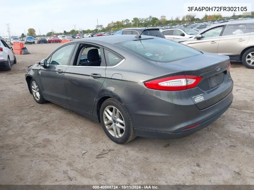 3FA6P0H72FR302105 2015 Ford Fusion Se