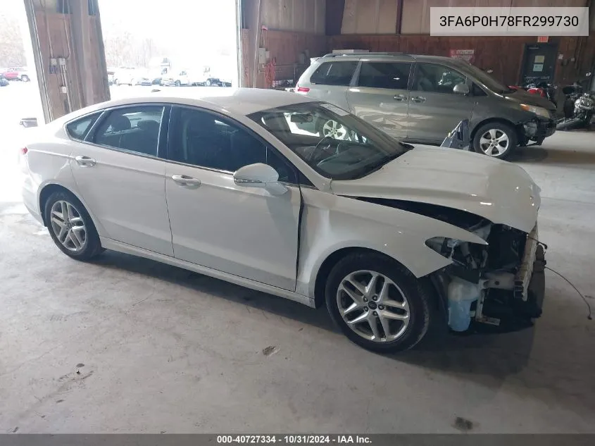 2015 Ford Fusion Se VIN: 3FA6P0H78FR299730 Lot: 40727334