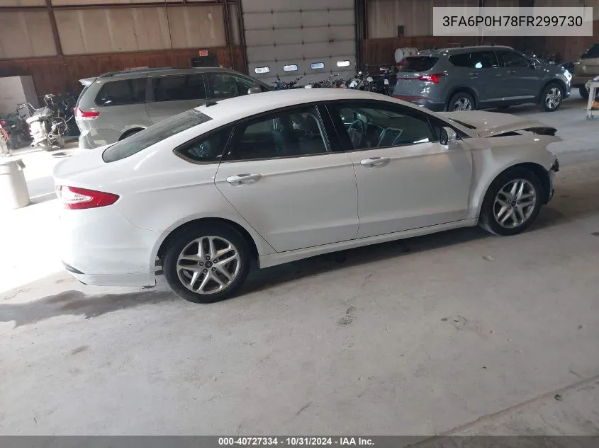 2015 Ford Fusion Se VIN: 3FA6P0H78FR299730 Lot: 40727334