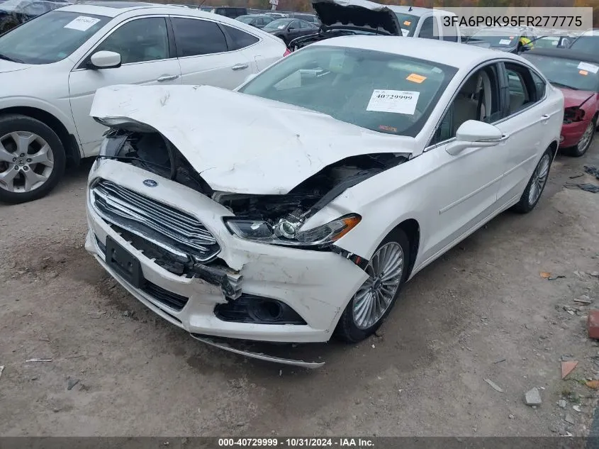 2015 Ford Fusion Titanium VIN: 3FA6P0K95FR277775 Lot: 40729999