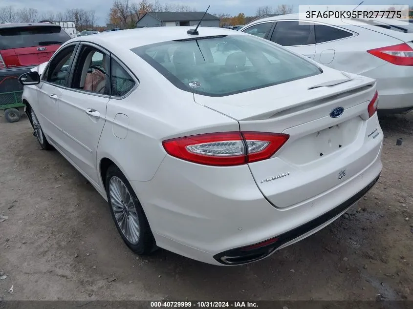 2015 Ford Fusion Titanium VIN: 3FA6P0K95FR277775 Lot: 40729999