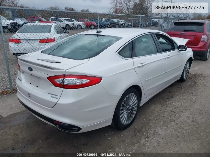 2015 Ford Fusion Titanium VIN: 3FA6P0K95FR277775 Lot: 40729999