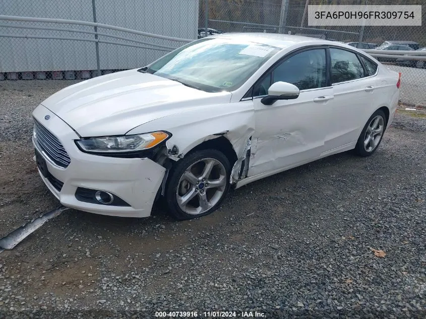 2015 Ford Fusion Se VIN: 3FA6P0H96FR309754 Lot: 40739916