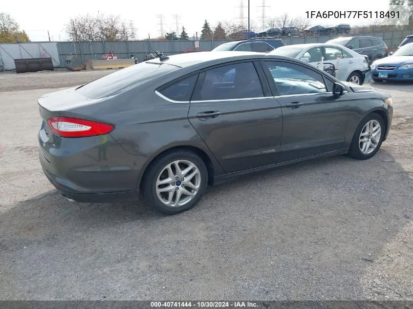 1FA6P0H77F5118491 2015 Ford Fusion Se