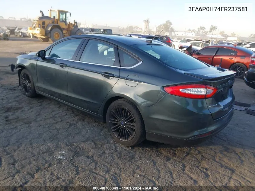 3FA6P0H74FR237581 2015 Ford Fusion Se