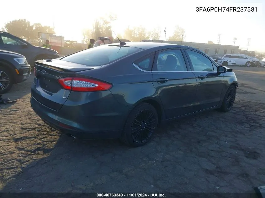 3FA6P0H74FR237581 2015 Ford Fusion Se