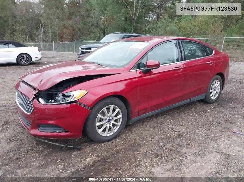 3FA6P0G77FR123530 2015 Ford Fusion S