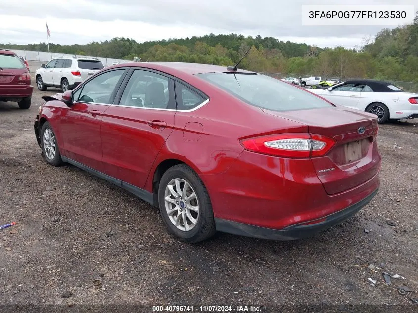 3FA6P0G77FR123530 2015 Ford Fusion S