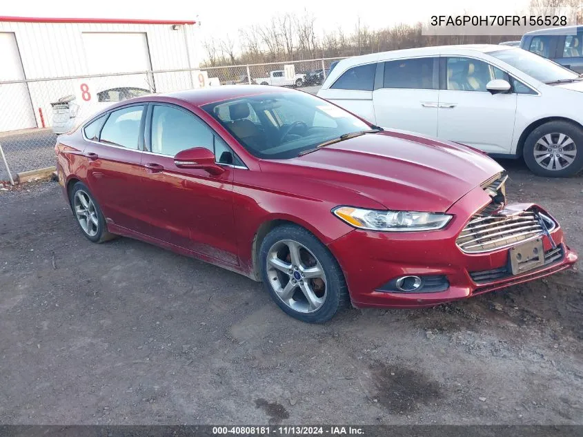 2015 Ford Fusion Se VIN: 3FA6P0H70FR156528 Lot: 40808181