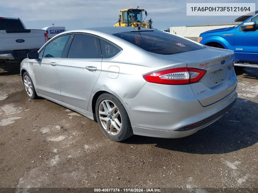 2015 Ford Fusion Se VIN: 1FA6P0H73F5121694 Lot: 40877374