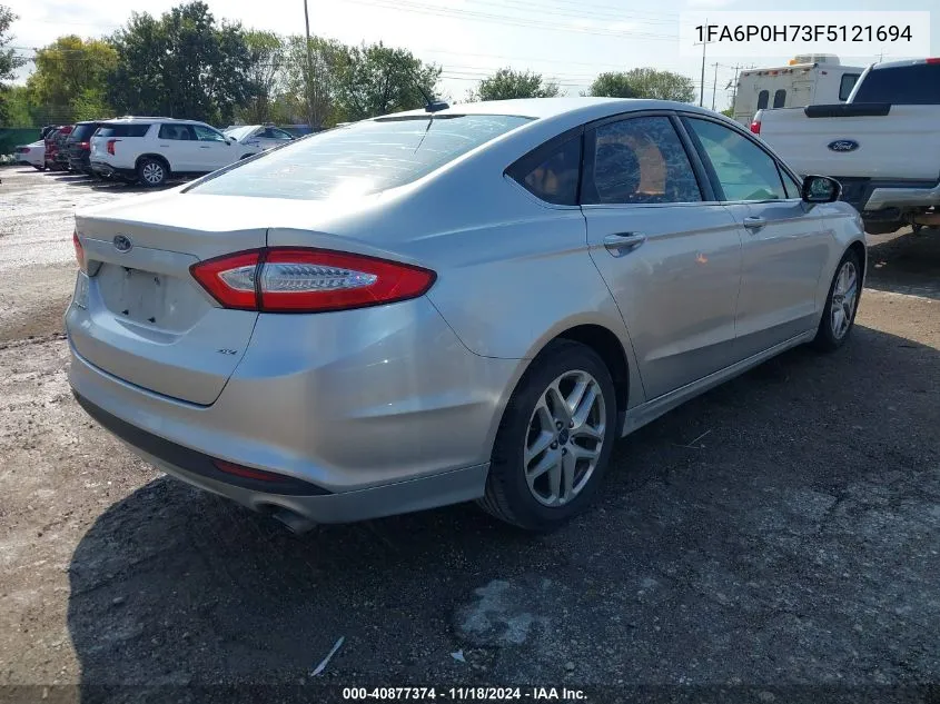 2015 Ford Fusion Se VIN: 1FA6P0H73F5121694 Lot: 40877374