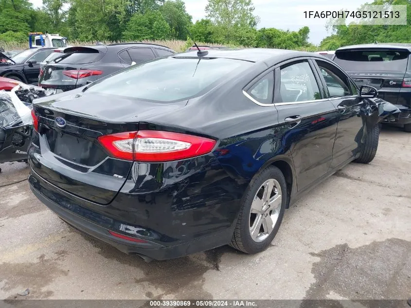 2016 Ford Fusion Se VIN: 1FA6P0H74G5121513 Lot: 39390869