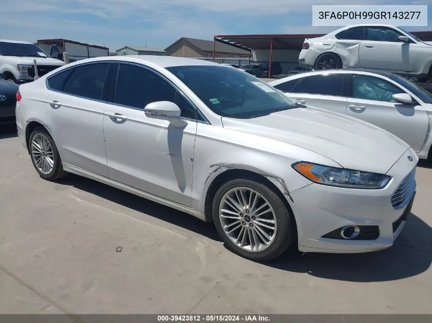 2016 Ford Fusion Se VIN: 3FA6P0H99GR143277 Lot: 39423812