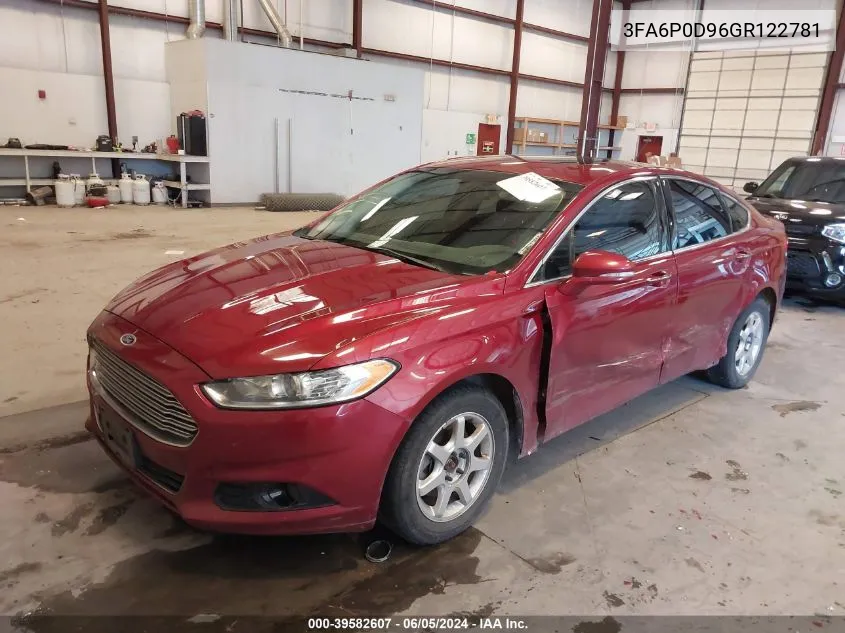 2016 Ford Fusion Titanium VIN: 3FA6P0D96GR122781 Lot: 39582607