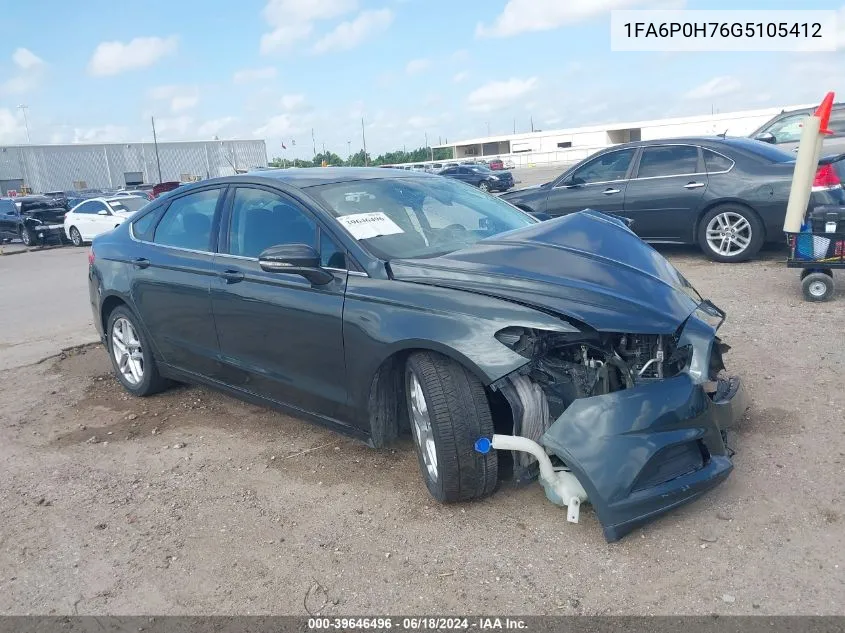 2016 Ford Fusion Se VIN: 1FA6P0H76G5105412 Lot: 39646496