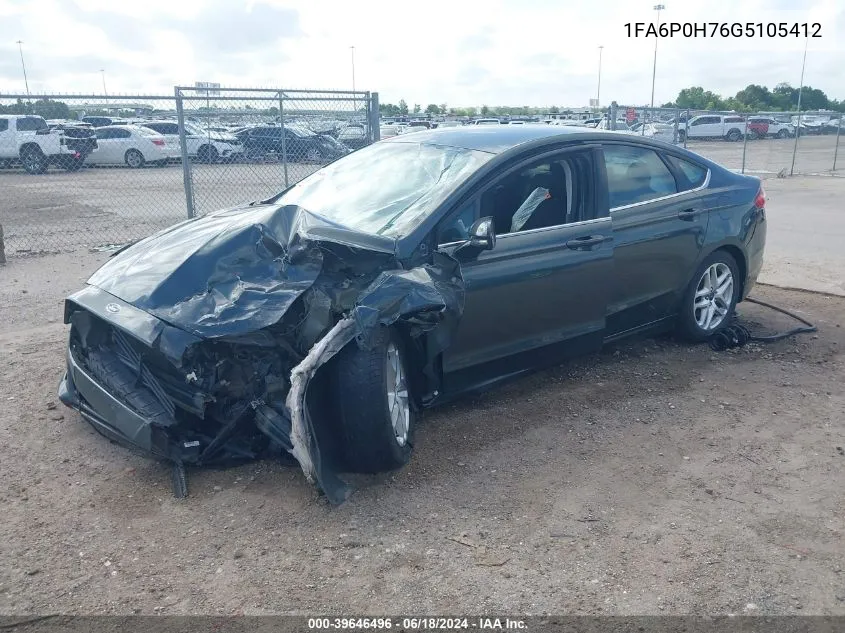 2016 Ford Fusion Se VIN: 1FA6P0H76G5105412 Lot: 39646496