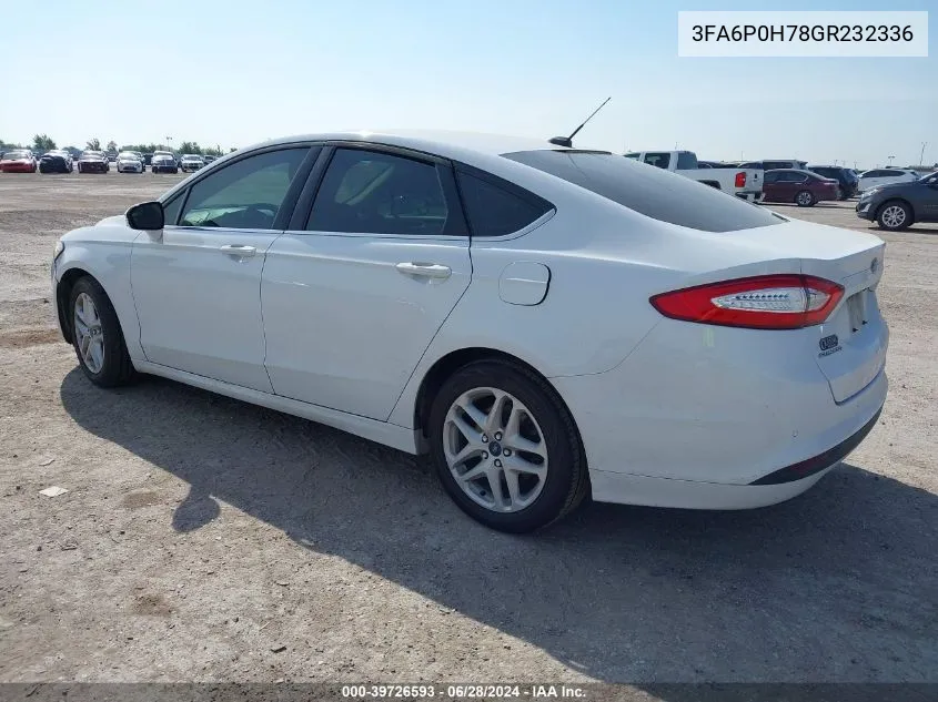 3FA6P0H78GR232336 2016 Ford Fusion Se