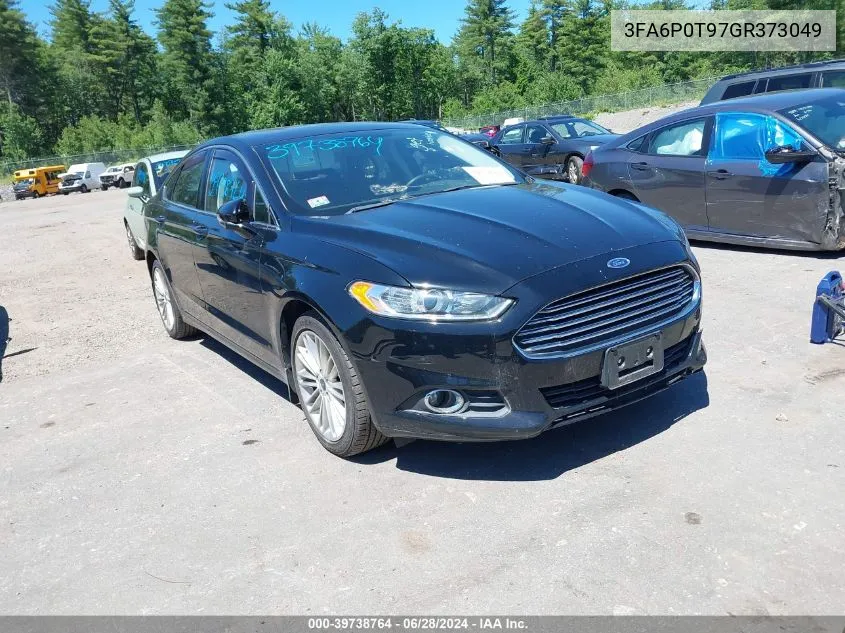 2016 Ford Fusion Se VIN: 3FA6P0T97GR373049 Lot: 39738764