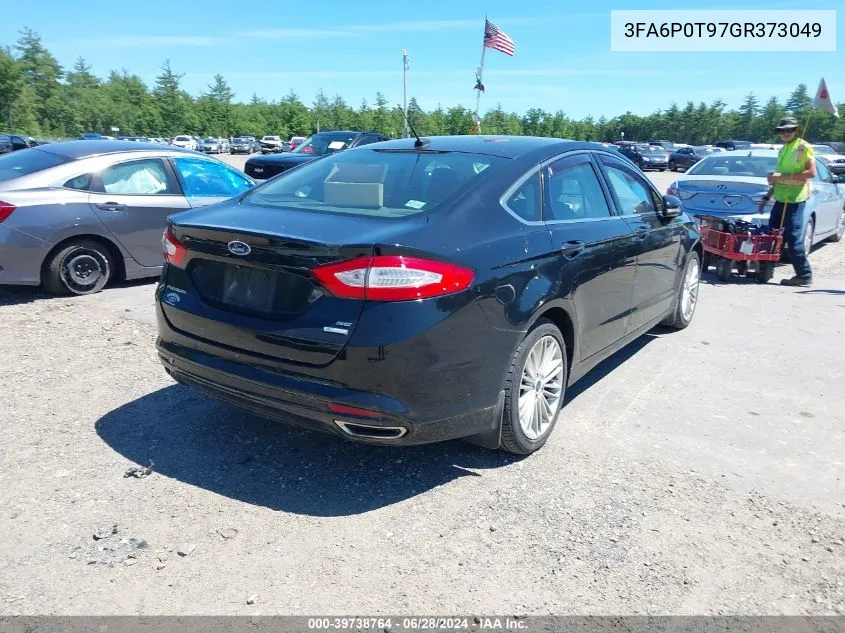 2016 Ford Fusion Se VIN: 3FA6P0T97GR373049 Lot: 39738764